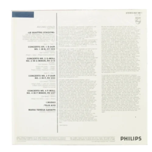 Vivaldi: die vier jahreszeiten fra Philips (str. 30 cm)