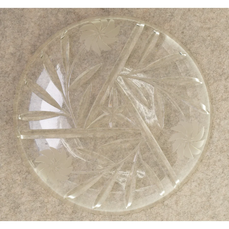 Glas fad i krystal (str. 28 x 28 cm)