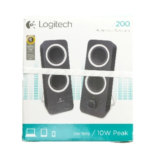 Logitech højttalere Z200 fra Logitech (str. 24x9 cm)