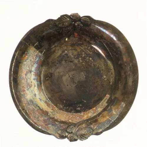 Antik dekoreret skål (str. Ø 24,8 cm)