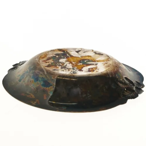 Antik dekoreret skål (str. Ø 24,8 cm)