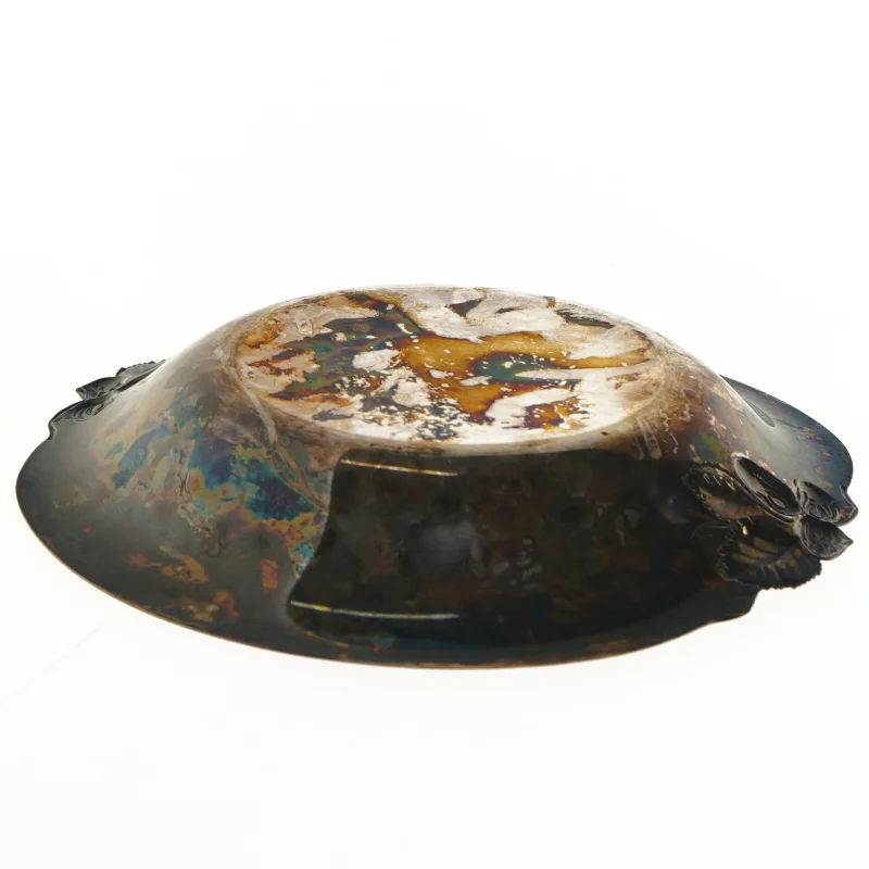 Antik dekoreret skål (str. Ø 24,8 cm)