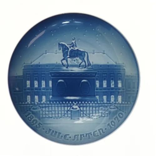 B&G juleplatte 1970 fra Bing & Grøndahl (str. Ø 23 cm)