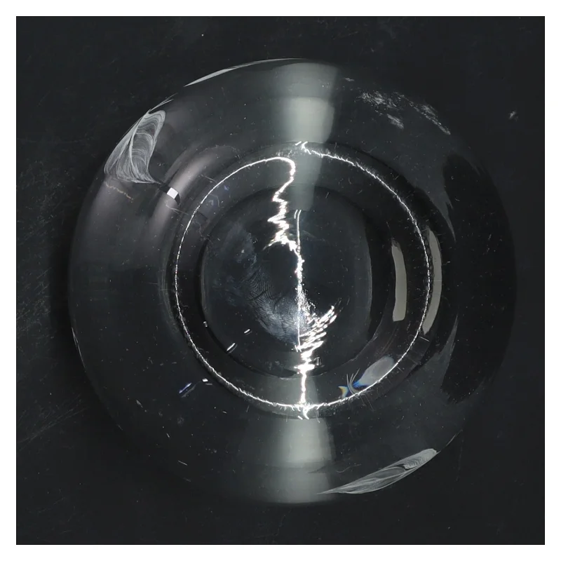 Rund glas vase fra Dansk Glas Kunst (str. Ø 8,5 cm)