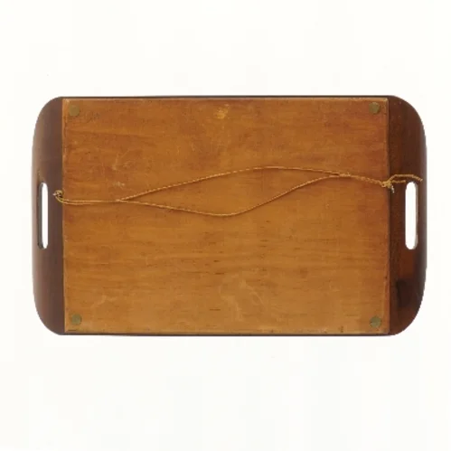 Dekorativt serveringsbakke med brasil motiv (str. 49x27,7 cm)