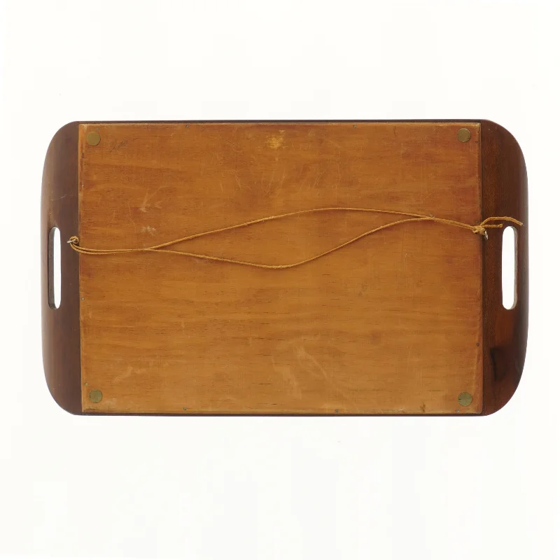 Dekorativt serveringsbakke med brasil motiv (str. 49x27,7 cm)