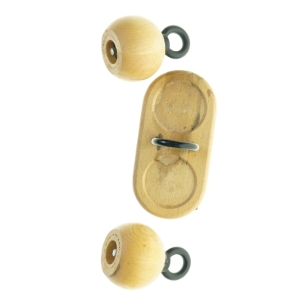 Sal- og pebersæt i træ fra Bodum (str. 22 x, 11 x 16 cm)