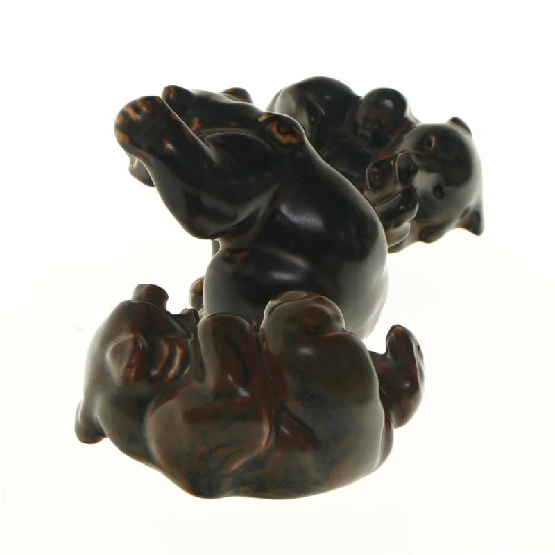 Keramiske bjørnefigurer (str. 7 cm)