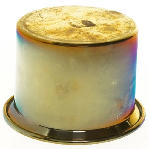 Messing vase (str. Ø 13x8,5 cm)