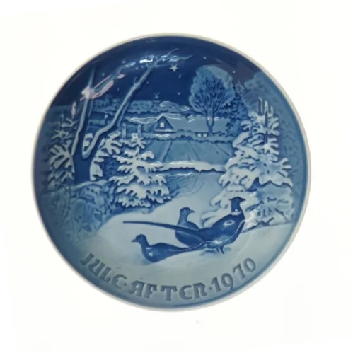 B&G Juleplatte 1970 fra Bing & Grøndahl (str. Ø 18,3 cm)