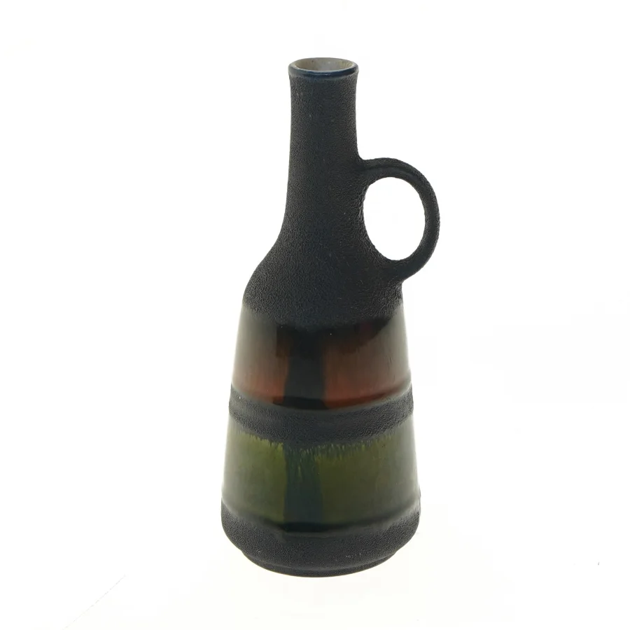 Keramisk vase med håndtag (str. 18 cm)