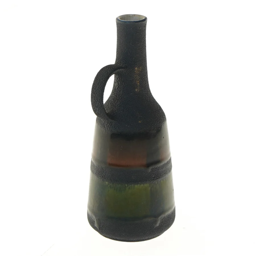 Keramisk vase med håndtag (str. 18 cm)