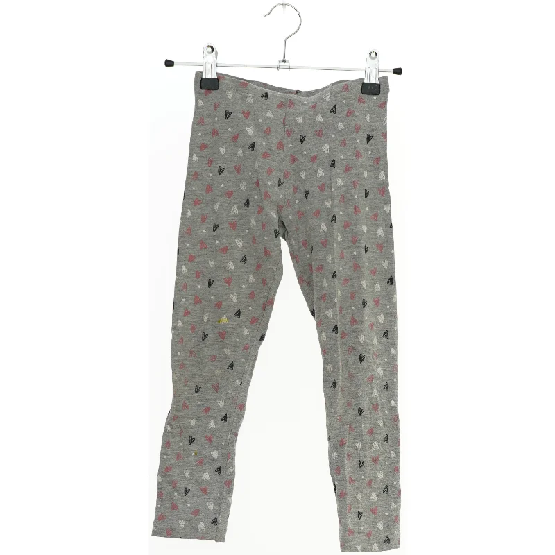 Grå leggings med hjerteprint fra Lupilu (str. 110)