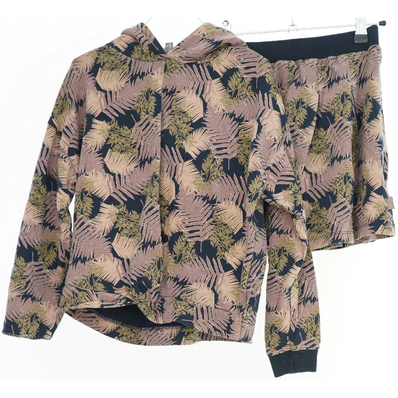 Blomster mønstret hættetrøje og shorts sæt fra Creamie (str. 134)