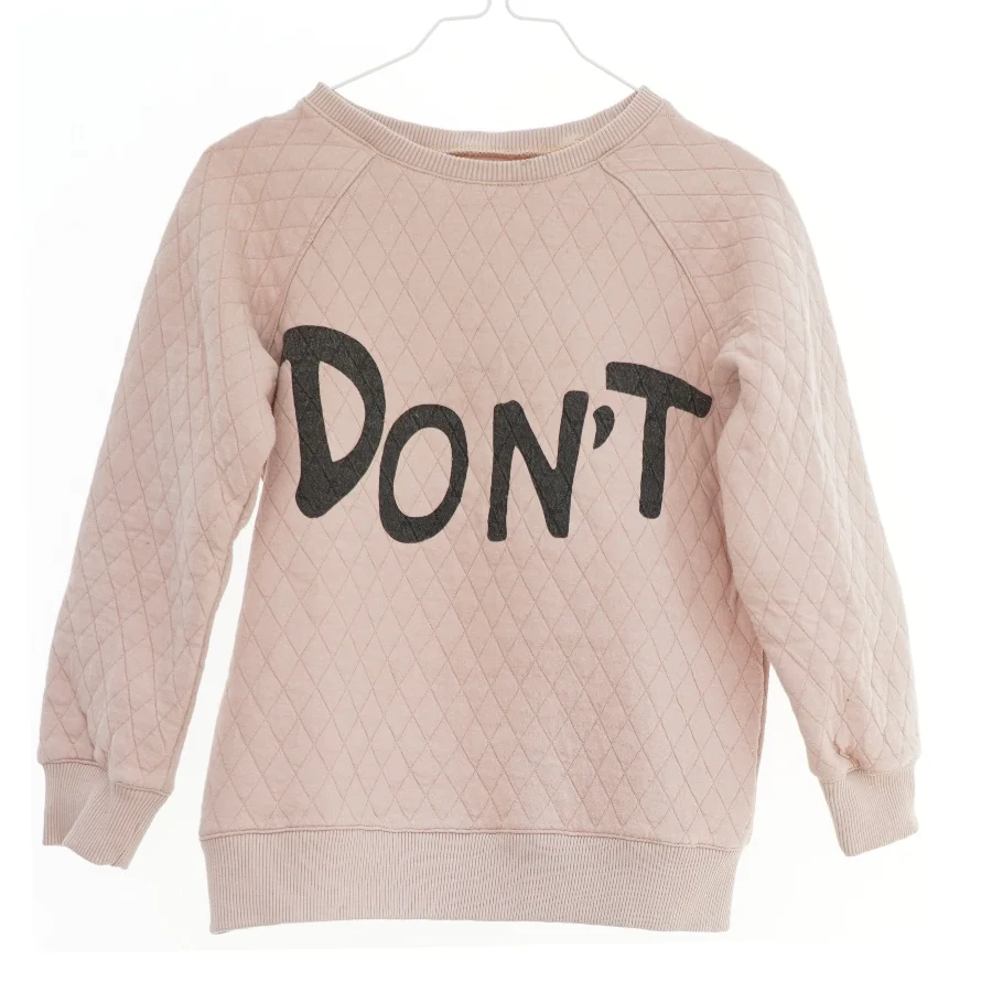 Lyserød quiltet sweatshirt med tryk fra Friends (str. 116)