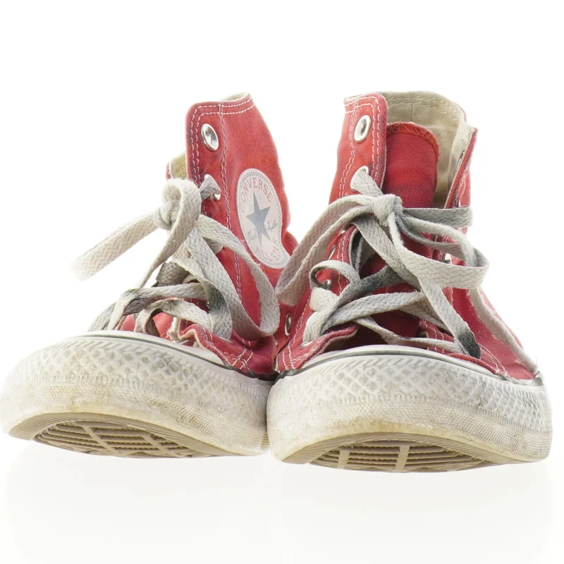 Brugte røde Converse All Star høje sneakers