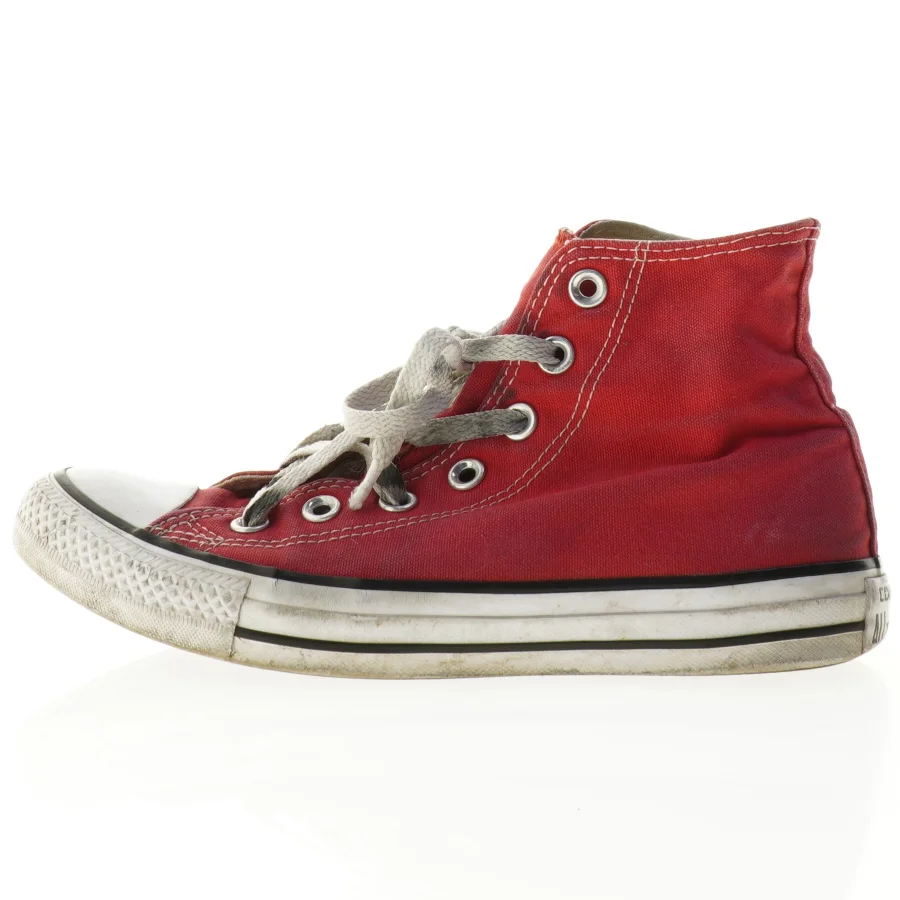 Brugte røde Converse All Star høje sneakers