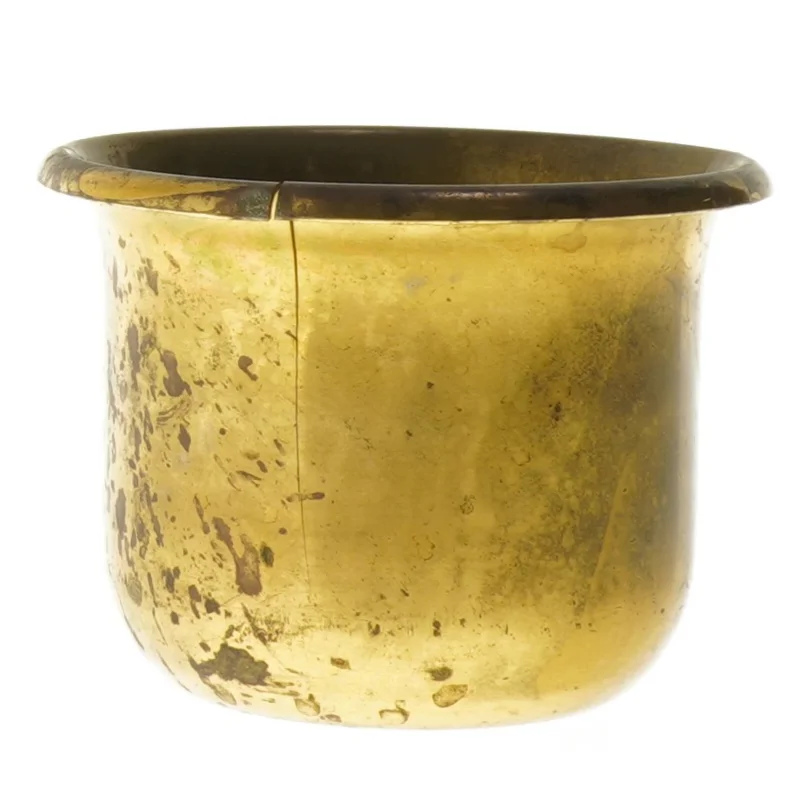 Messingkrukke (str. Ø 12,5 cm længde 9,5 cm)