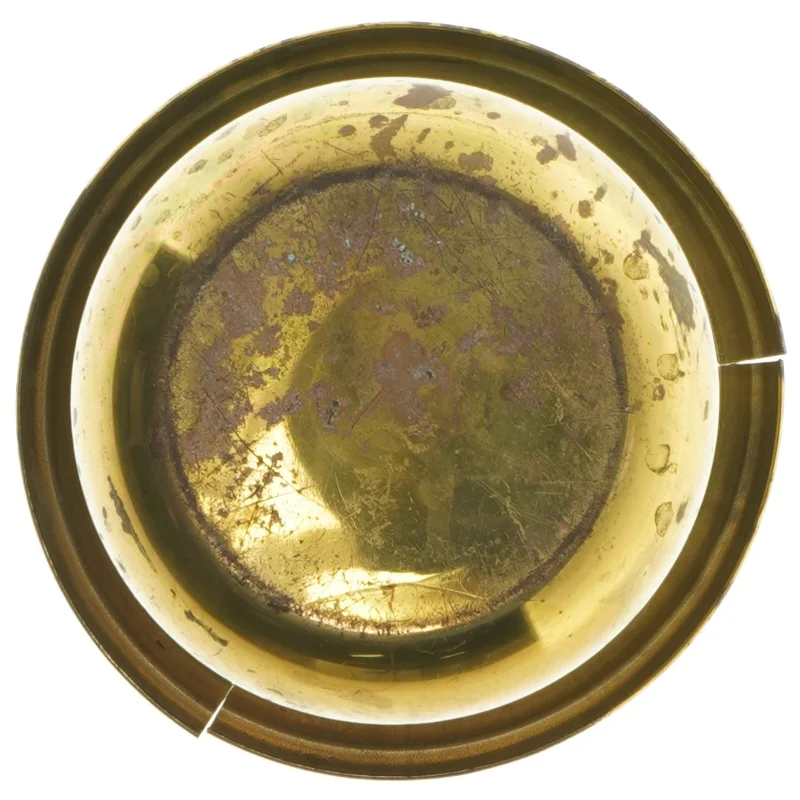 Messingkrukke (str. Ø 12,5 cm længde 9,5 cm)