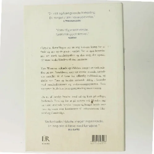 Oplyst : erindringsroman af Tara Westover (f. 1986) (Bog)