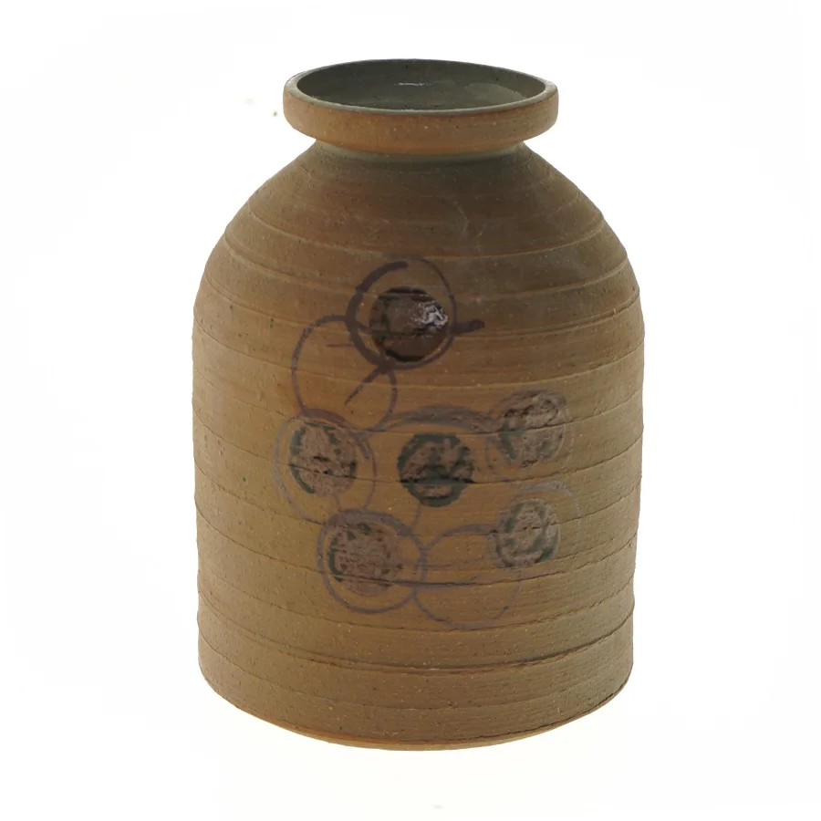 Keramisk vase med mønster (str. 19 cm)