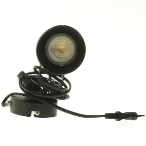 Sort spotlampe (str. 18 cm)