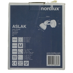 Væglampe Nordlux Aslak fra Nordlux (str. 18,5x8x8 cm)