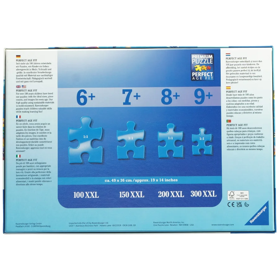 Ravensburger puslespil, 100 brikker fra Ravensburger (str. 100 brikker)