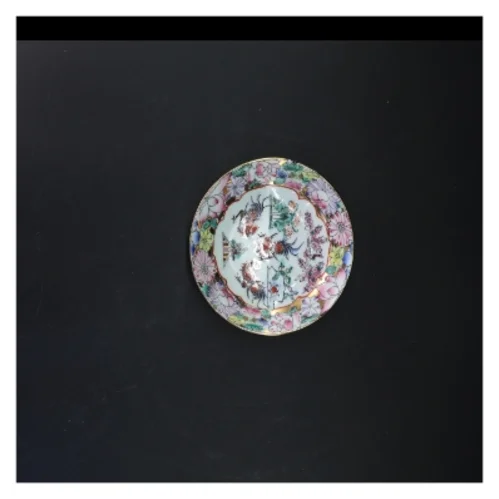 Macau, Rooster-serien Håndmalet Dekorative skåle med blomstermotiv (str. Ø 14,5 cm og ø. 18,5 cm)