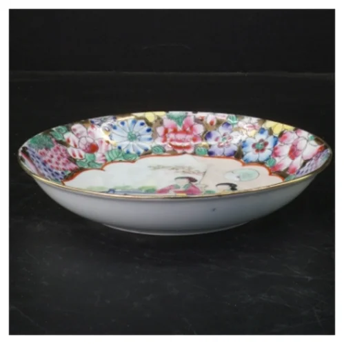 Macau, Rooster-serien Håndmalet Dekorative skåle med blomstermotiv (str. Ø 14,5 cm og ø. 18,5 cm)