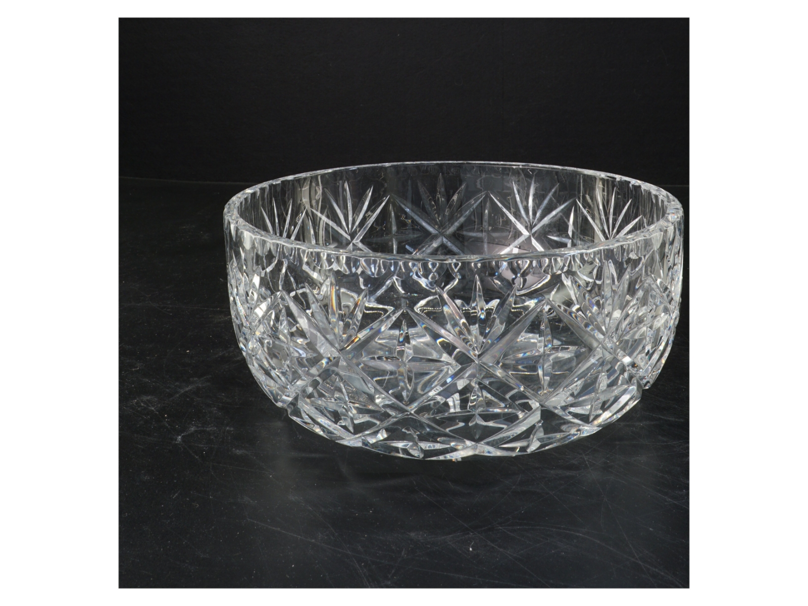 Glas krystal skål (str. 9x20 cm)