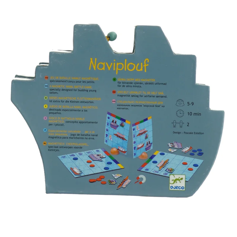 Børnespil - sænke slagskibe fra Djeco (str. 21 x 17 cm)
