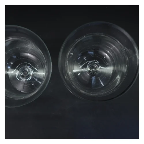 Sæt med to glasvaser (str. Ø 18 cm længde 25 cm)