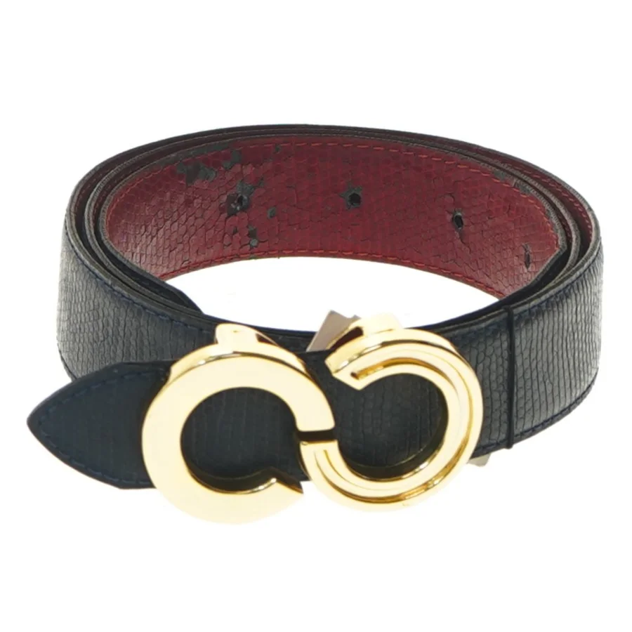 Bælte med guldbelagt spænde (str. 101 cm)