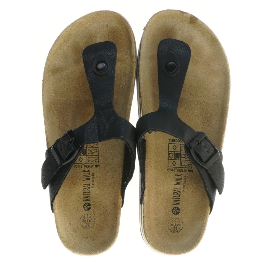 Damesandal med tåsplit fra Natural Walk (str. 39 )