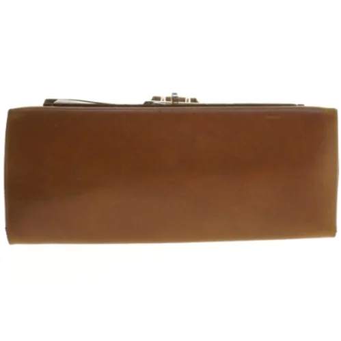 Vintage læder håndtaske (str. 23x15 cm)