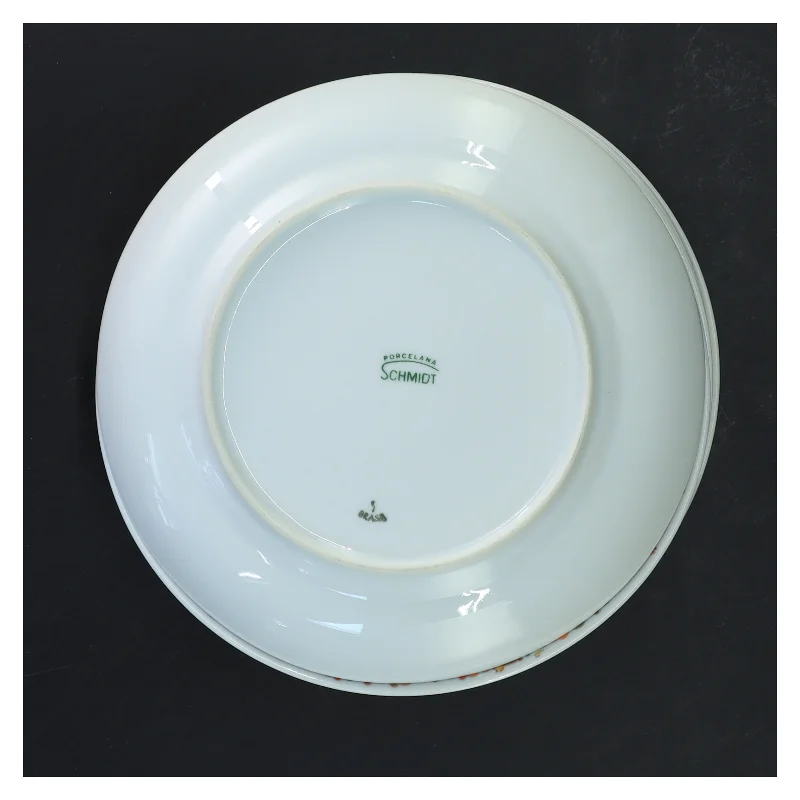 Dekorative tallerkener sæt af 5 fra Schmidt (str. 5 stk Ø 17 cm)