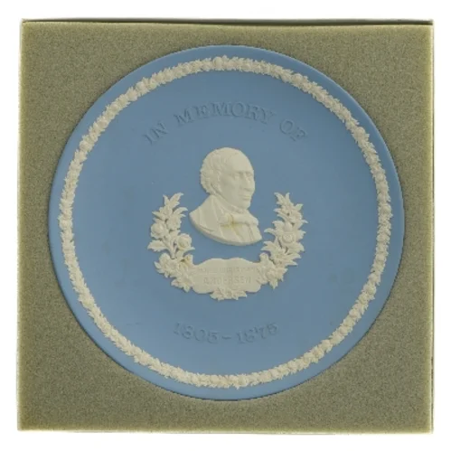 Mindetallerken Hans Christian Andersen fra Wedgwood (str. Ø 20,5 cm)