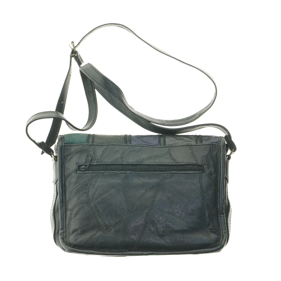 Skuldertaske med patchwork-design (str. 29x20 cm)