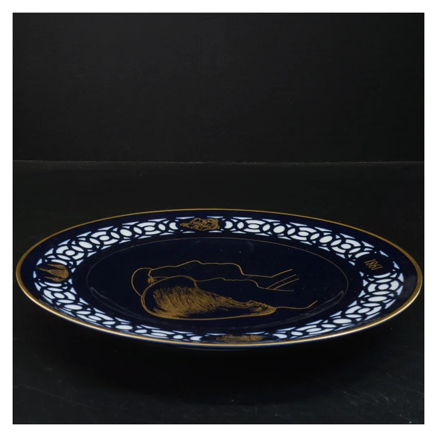 Royal Commemorative Plate fra B&G Copenhagen Porcelain (str. Ø 27 cm)