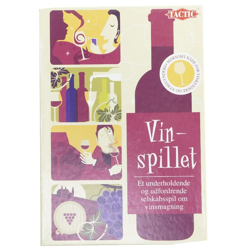 Vin-spillet selskabsspil fra Tactic (str. 32x22 cm)