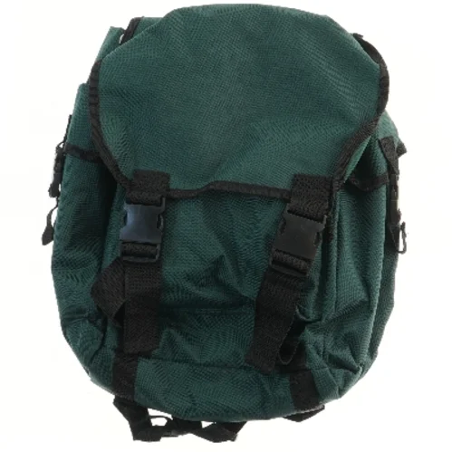 Grøn rygsæk med stropper (str. 47x39 cm)