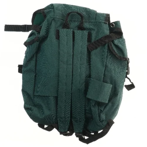 Grøn rygsæk med stropper (str. 47x39 cm)