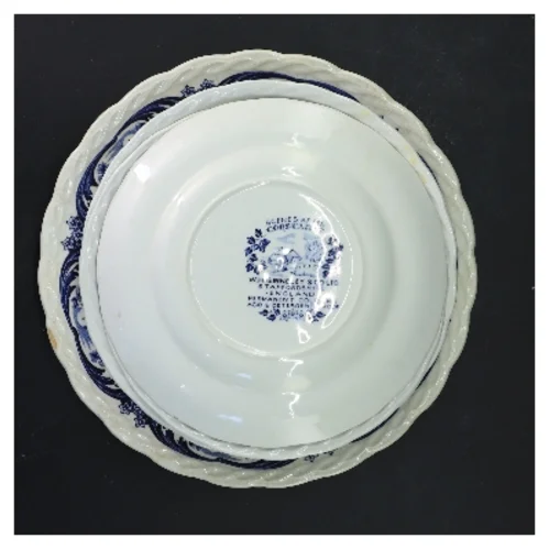 Sæt af 6 vintage tallerkener fra W.H. Grindley & Co Ltd (str. 6 stk Ø 18 & 19,5 & 23,5 cm)