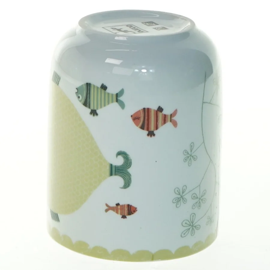 Dekoreret porcelænskop fra Djeco (str. 10x8 cm)