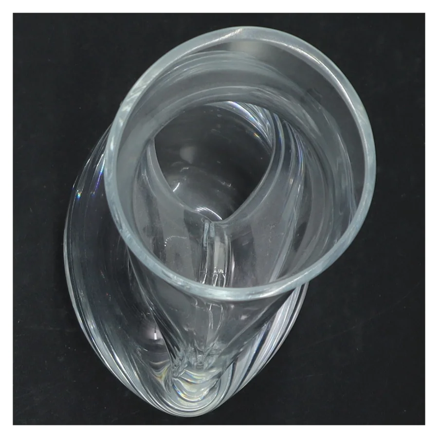 Moderne klar glasvase (str. 20 cm)