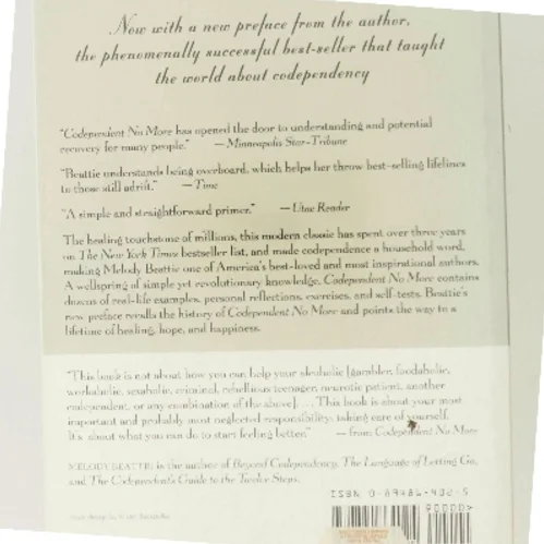 Codependent No More : How to Stop Controlling Others and Start Caring for Yourself af Beattie, Melody (Bog)