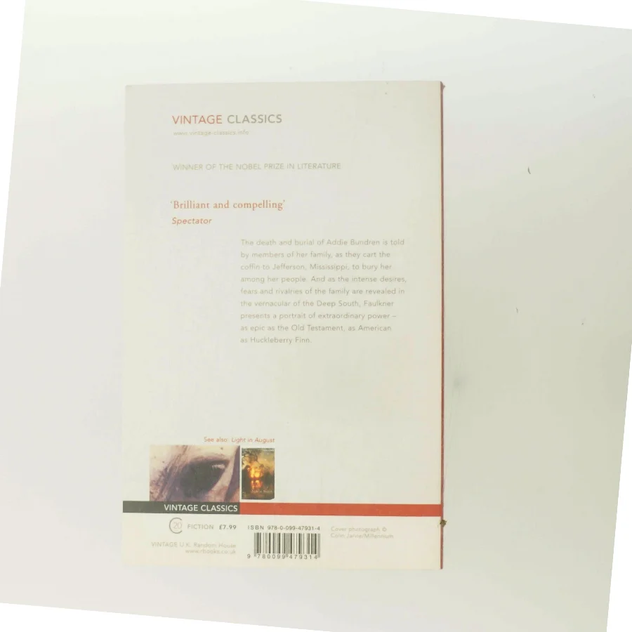 As I lay dying af William Faulkner (Bog)