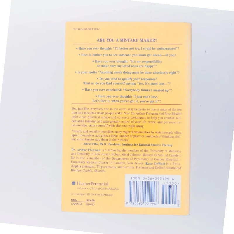 10 Dumbest Mistakes Smart People Make and How To Avoid Them af Arthur Freeman (Bog)