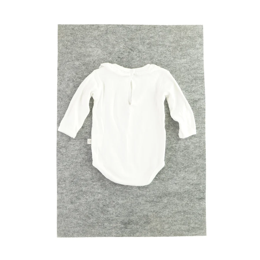 Langærmet bodystocking med krave (Str. 62)